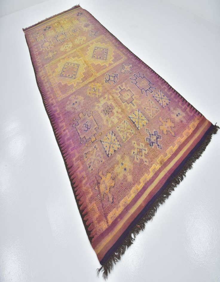 Detail image of  6' 5 x 15' 4  Hand Knotted Moroccan Wool Runner Rug