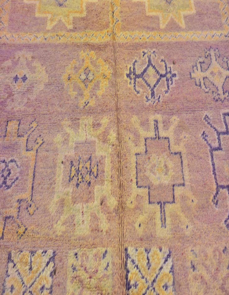 Detail image of  6' 5 x 15' 4  Hand Knotted Moroccan Wool Runner Rug