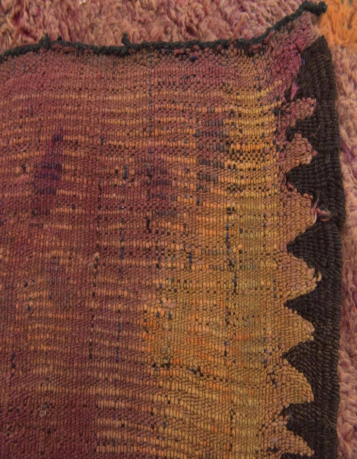 Detail image of  6' x 14' 4  Hand Knotted Moroccan Wool Runner Rug