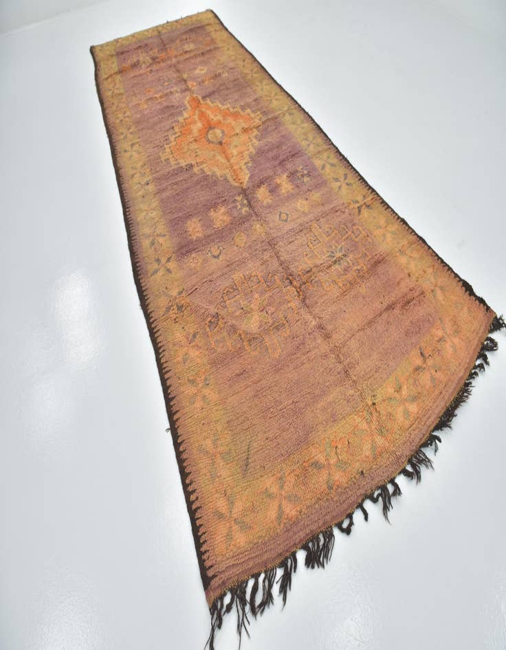 Detail image of  6' x 14' 4  Hand Knotted Moroccan Wool Runner Rug