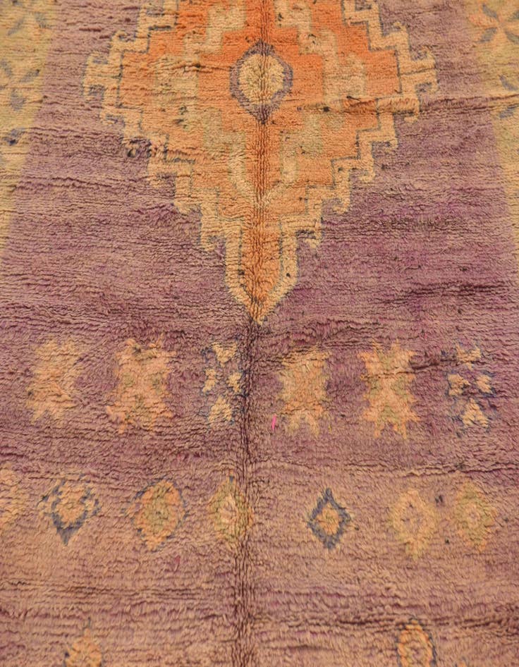 Detail image of  6' x 14' 4  Hand Knotted Moroccan Wool Runner Rug