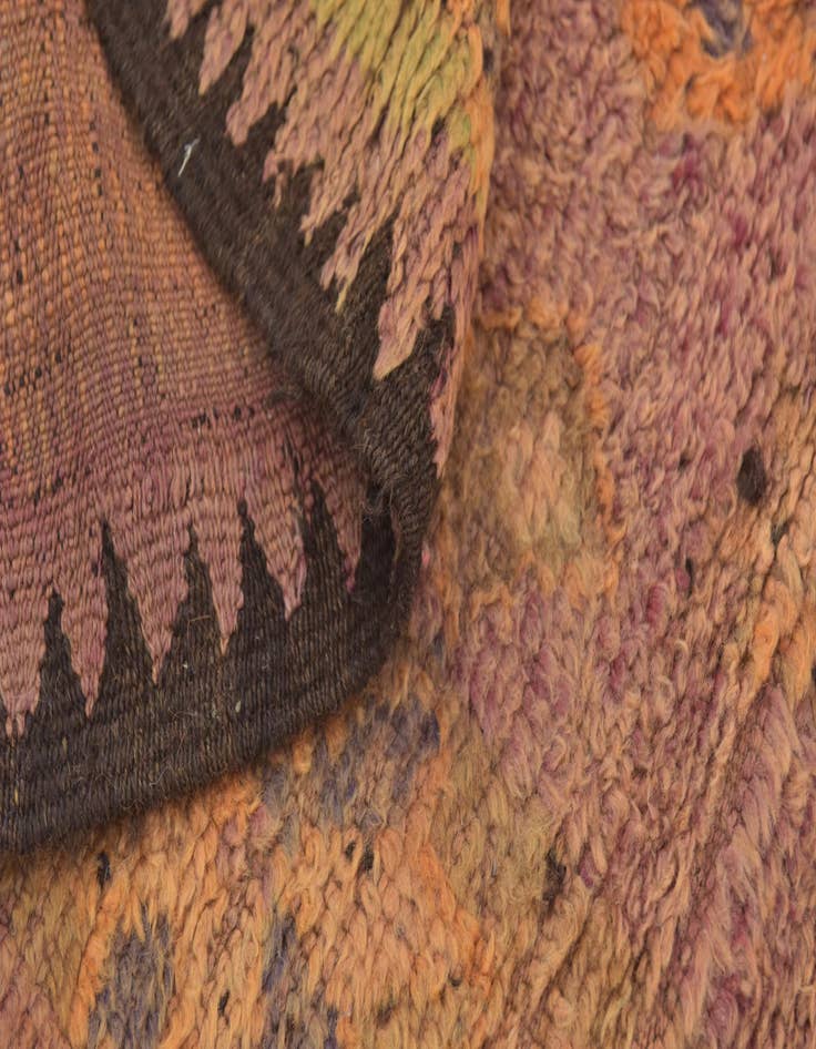 Detail image of  6' x 14' 4  Hand Knotted Moroccan Wool Runner Rug