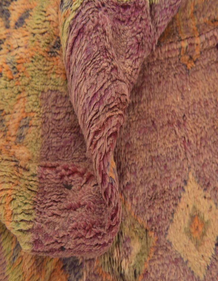 Detail image of  6' x 14' 4  Hand Knotted Moroccan Wool Runner Rug