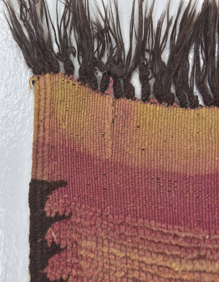 Detail image of  6' 2 x 16' 8  Hand Knotted Moroccan Wool Runner Rug