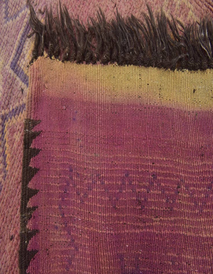 Detail image of  6' 2 x 16' 8  Hand Knotted Moroccan Wool Runner Rug