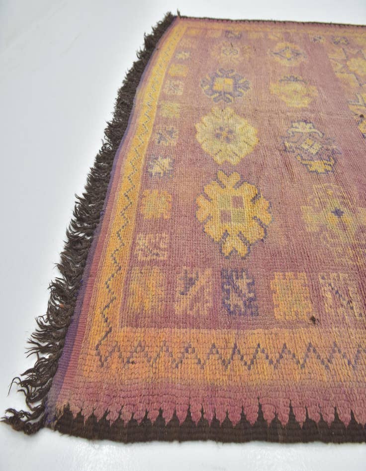 Detail image of  6' 2 x 16' 8  Hand Knotted Moroccan Wool Runner Rug