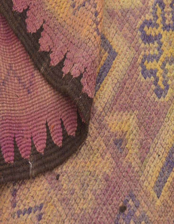 Detail image of  6' 2 x 16' 8  Hand Knotted Moroccan Wool Runner Rug