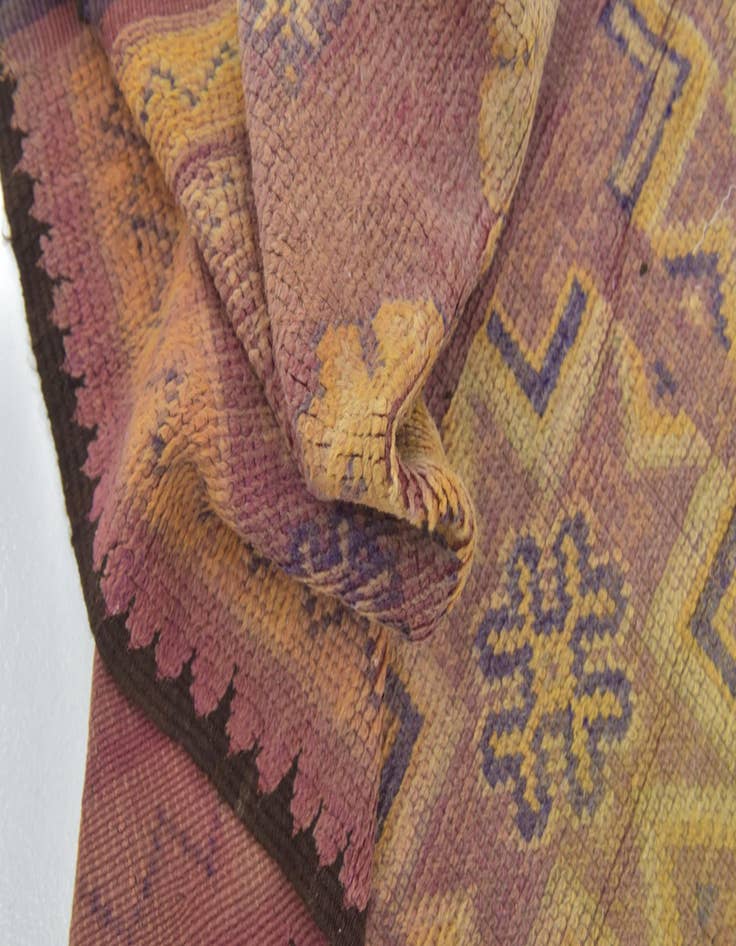 Detail image of  6' 2 x 16' 8  Hand Knotted Moroccan Wool Runner Rug