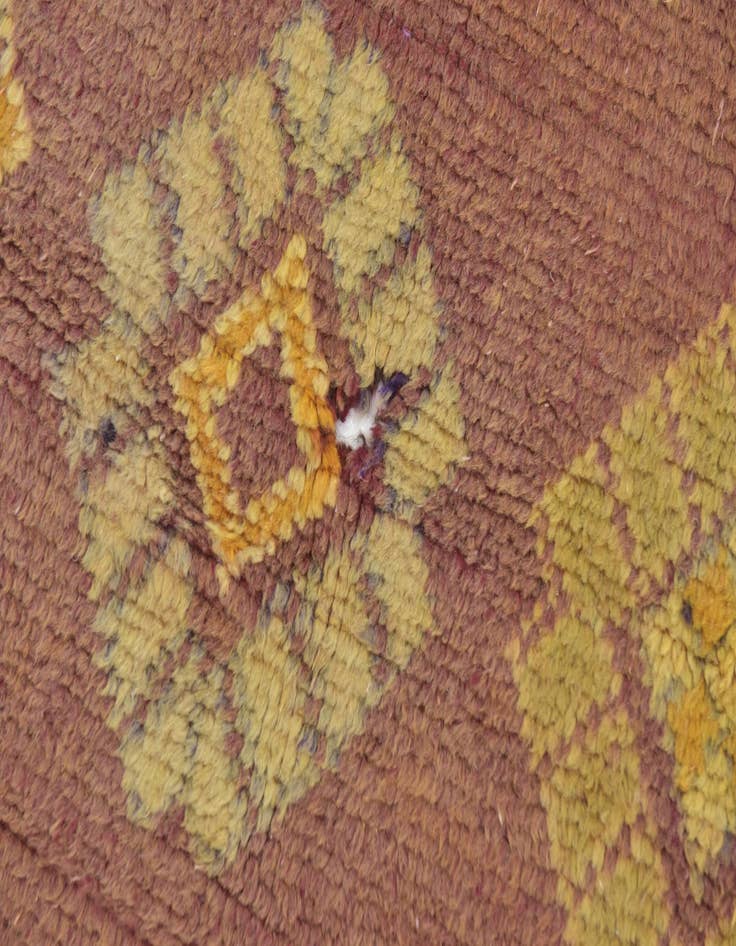 Detail image of  6' 4 x 16'  Hand Knotted Moroccan Wool Runner Rug