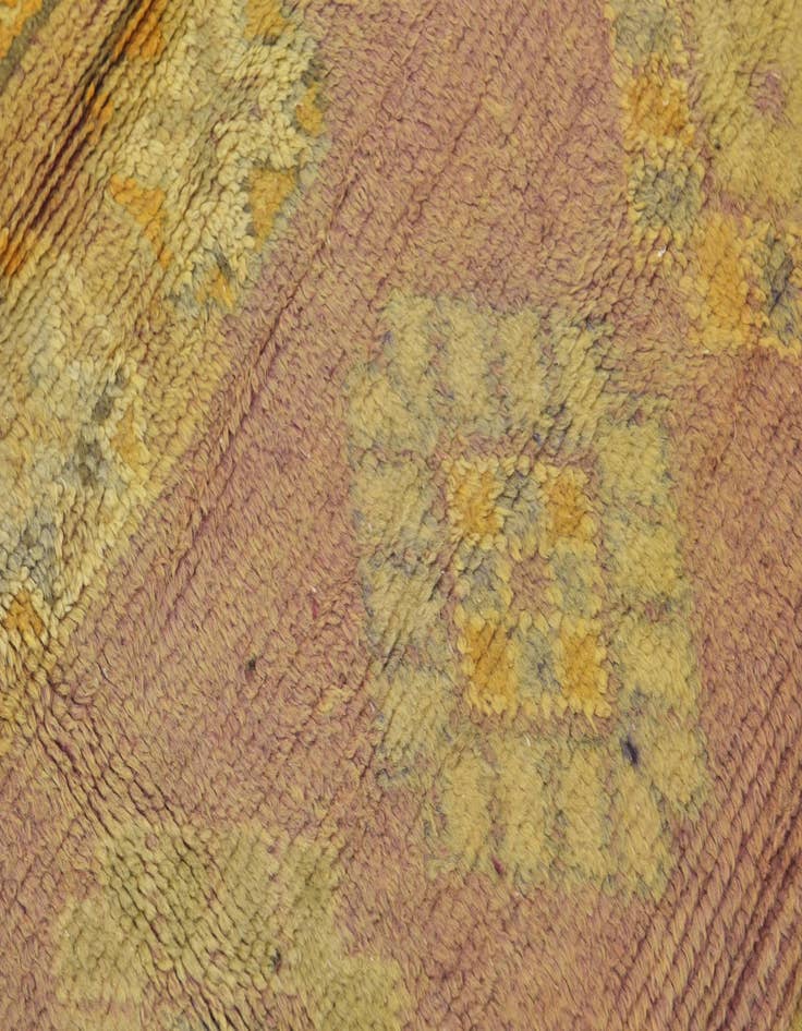 Detail image of  6' 4 x 16'  Hand Knotted Moroccan Wool Runner Rug