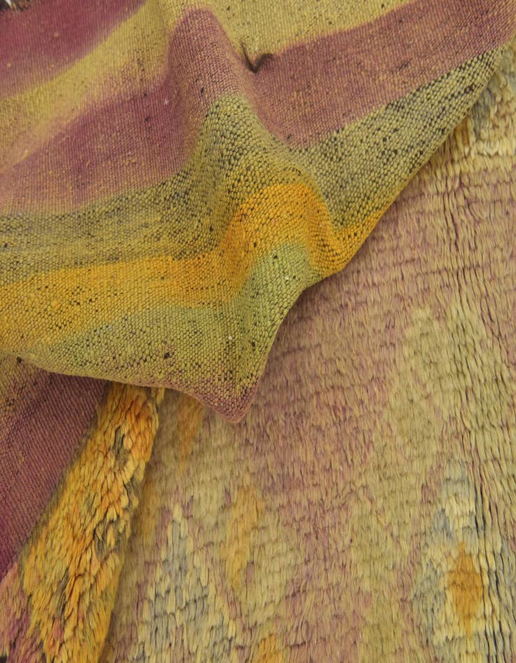 Detail image of  6' 4 x 16'  Hand Knotted Moroccan Wool Runner Rug