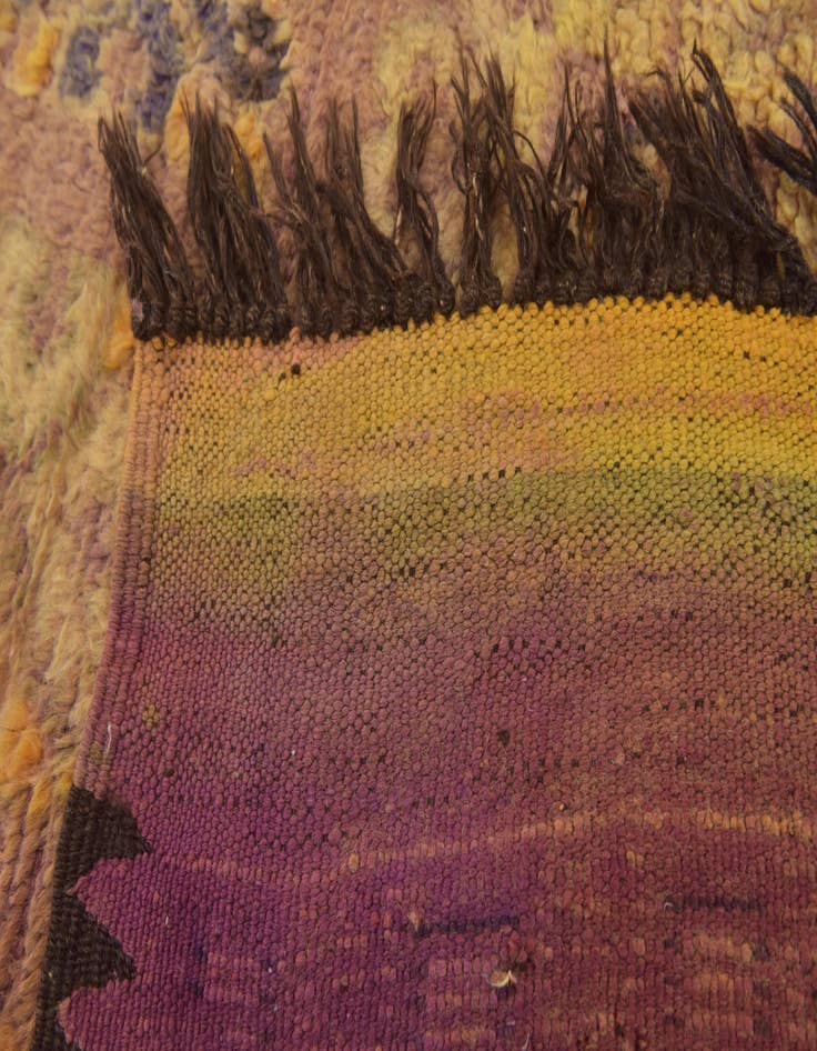 Detail image of  6' 10 x 14' 8  Hand Knotted Moroccan Wool Runner Rug