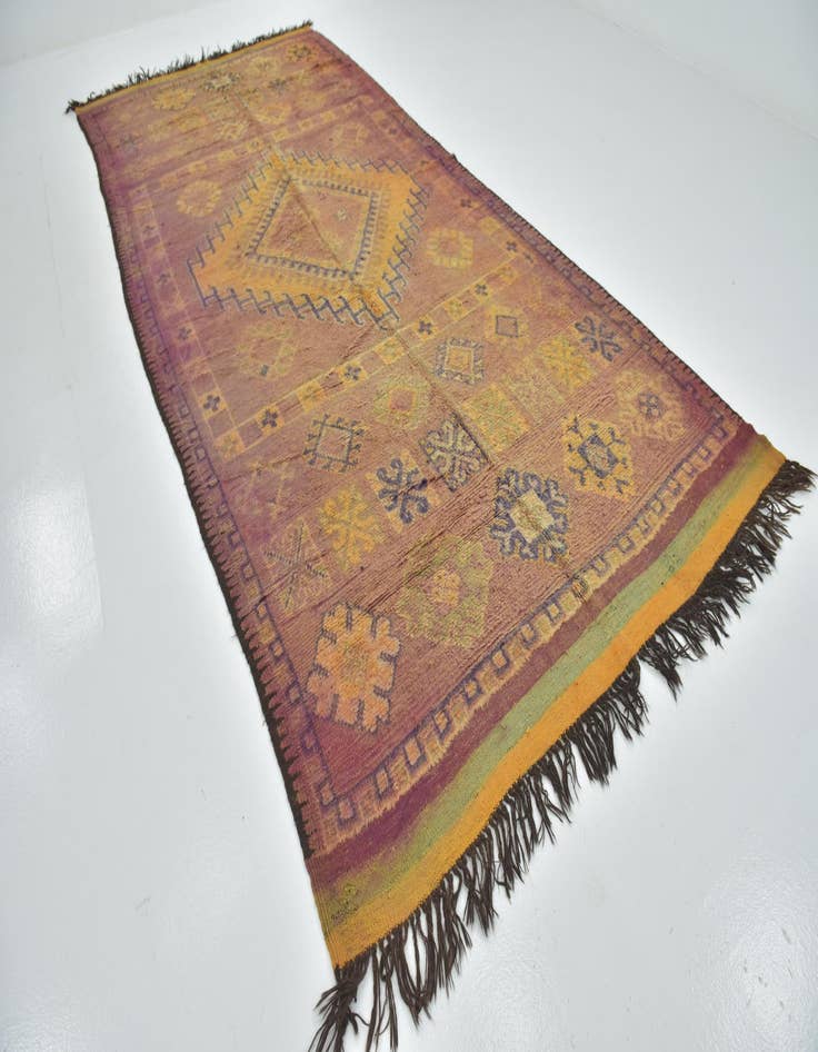 Detail image of  6' 10 x 14' 8  Hand Knotted Moroccan Wool Runner Rug