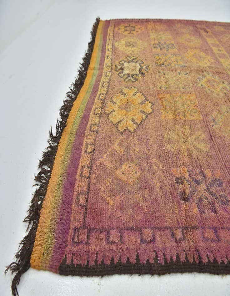 Detail image of  6' 10 x 14' 8  Hand Knotted Moroccan Wool Runner Rug