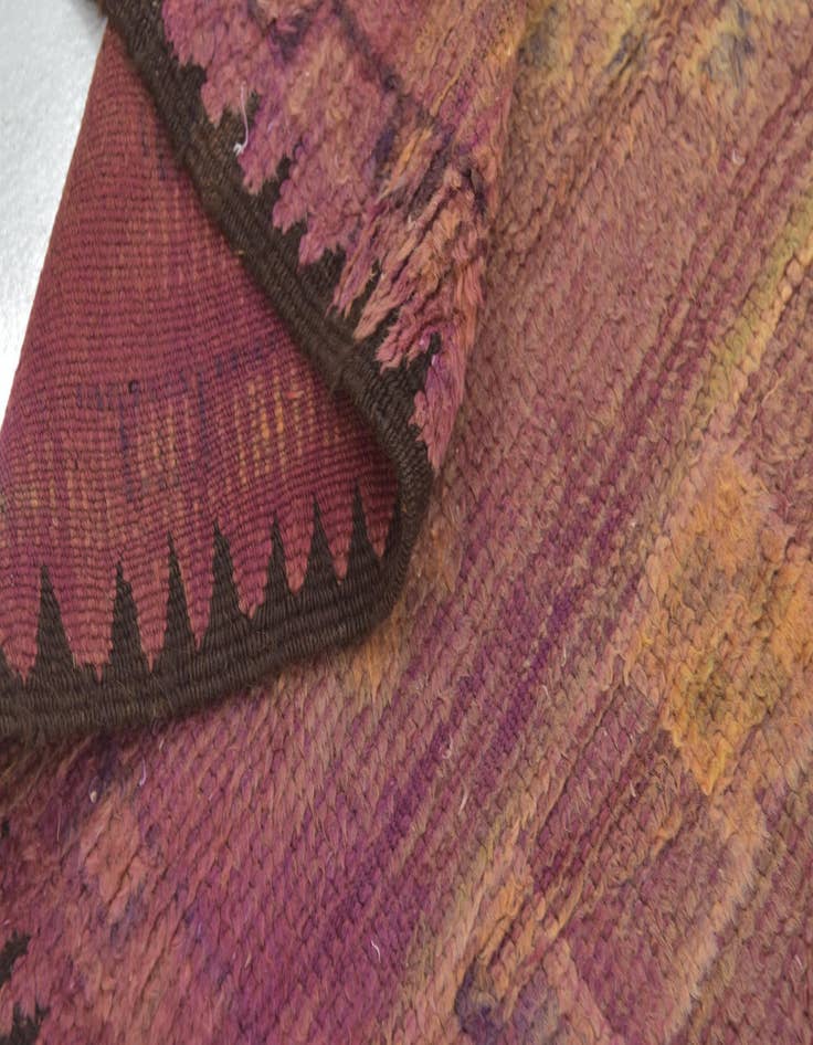 Detail image of  6' 10 x 14' 8  Hand Knotted Moroccan Wool Runner Rug