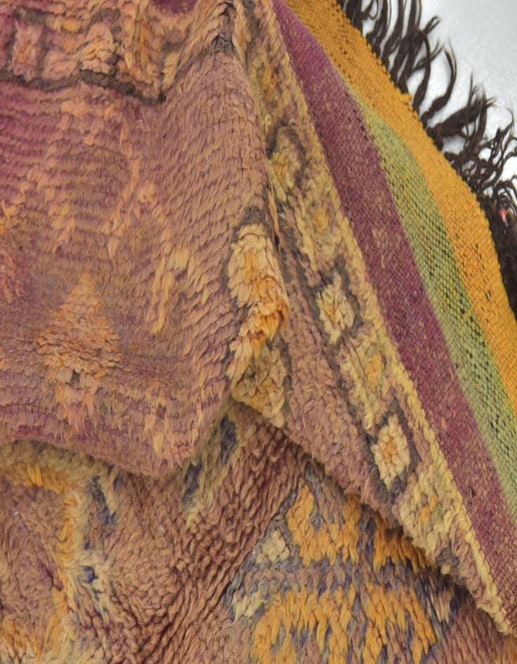 Detail image of  6' 10 x 14' 8  Hand Knotted Moroccan Wool Runner Rug