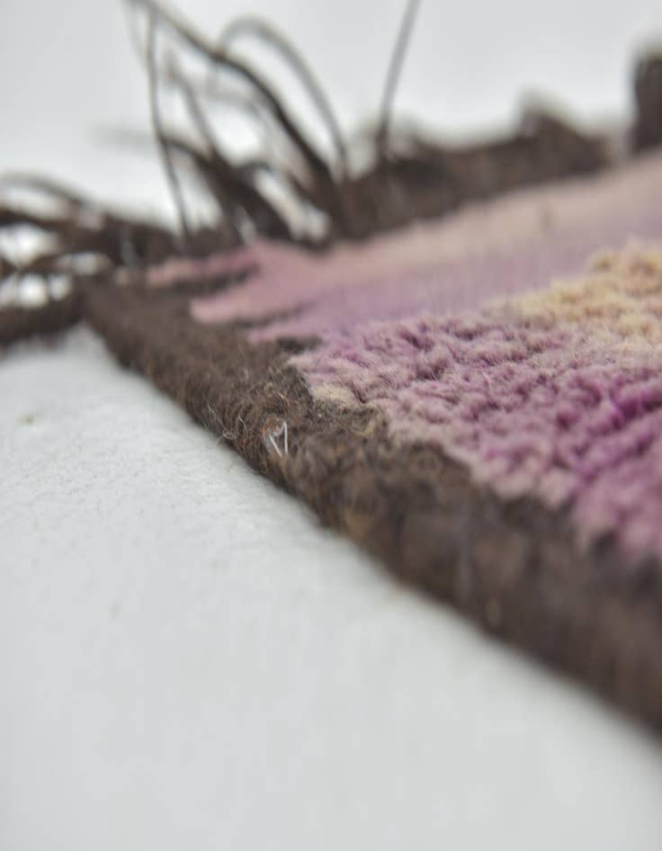 Detail image of 6' 5 x 14' 6 Hand Knotted Moroccan Wool Runner Rug