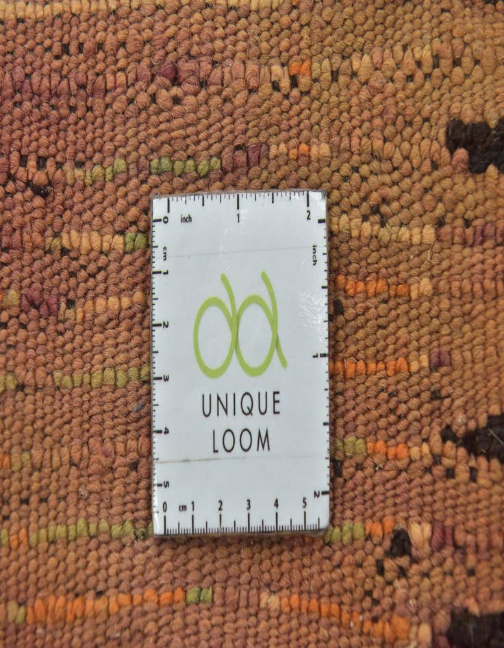 Detail image of  6' 8 x 13' 9  Hand Knotted Moroccan Wool Runner Rug