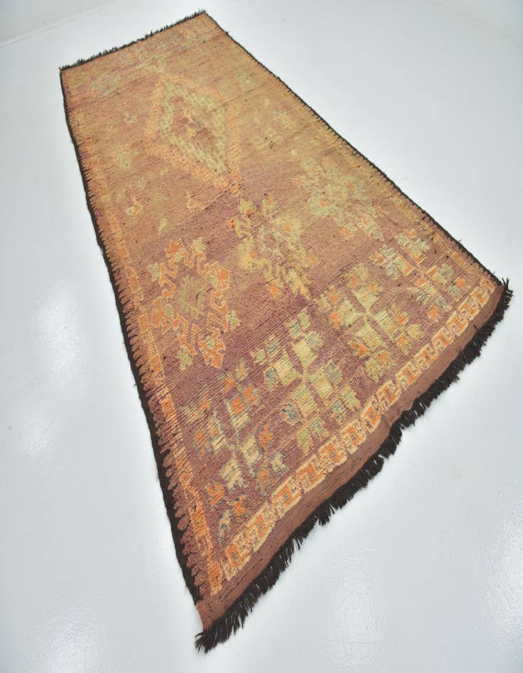 Detail image of  6' 8 x 13' 9  Hand Knotted Moroccan Wool Runner Rug