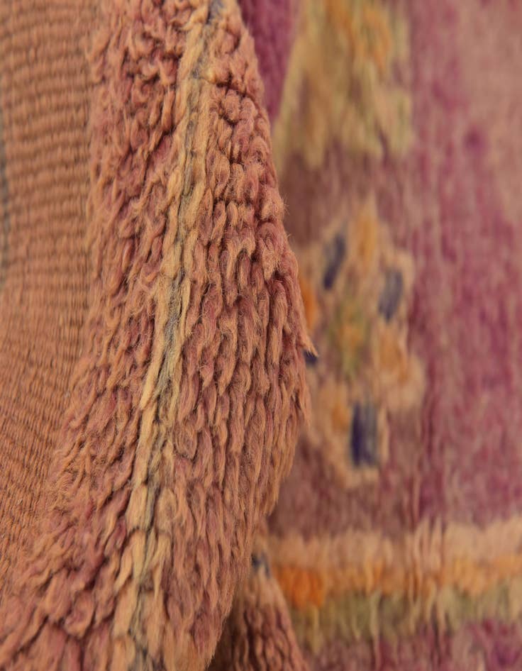Detail image of  6' 5 x 15'  Hand Knotted Moroccan Wool Runner Rug