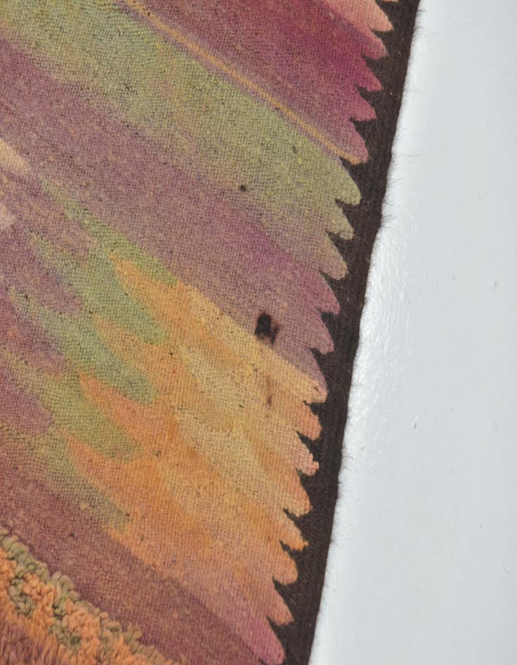 Detail image of  5' 9 x 17' 3  Hand Knotted Moroccan Wool Runner Rug