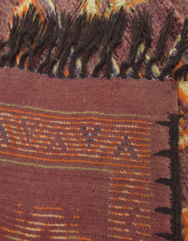 Detail image of  5' 5 x 10' 10  Hand Knotted Moroccan Wool Runner Rug