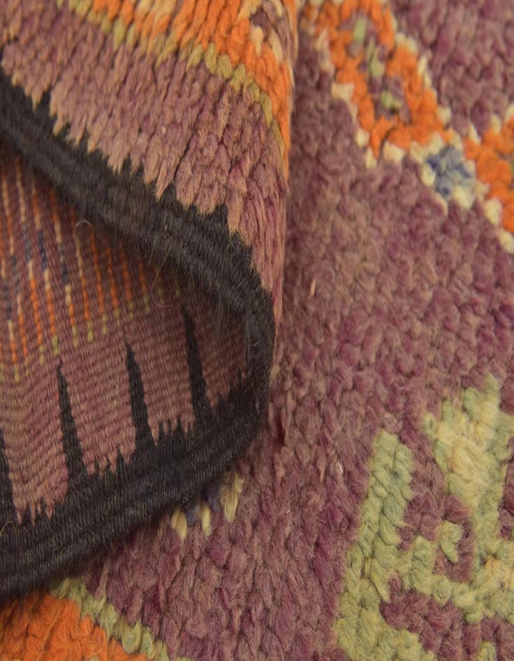 Detail image of  5' 5 x 10' 10  Hand Knotted Moroccan Wool Runner Rug