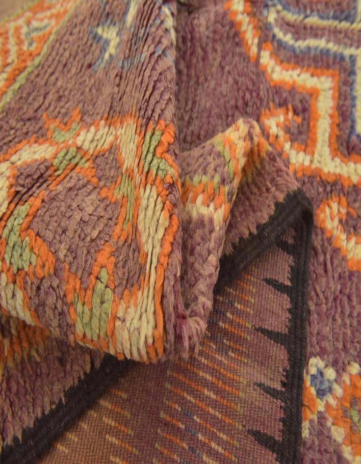 Detail image of  5' 5 x 10' 10  Hand Knotted Moroccan Wool Runner Rug