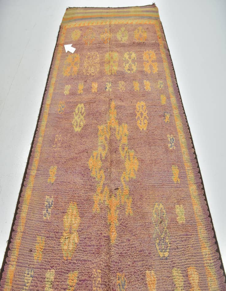 Detail image of  6' x 12' 7  Hand Knotted Moroccan Wool Runner Rug