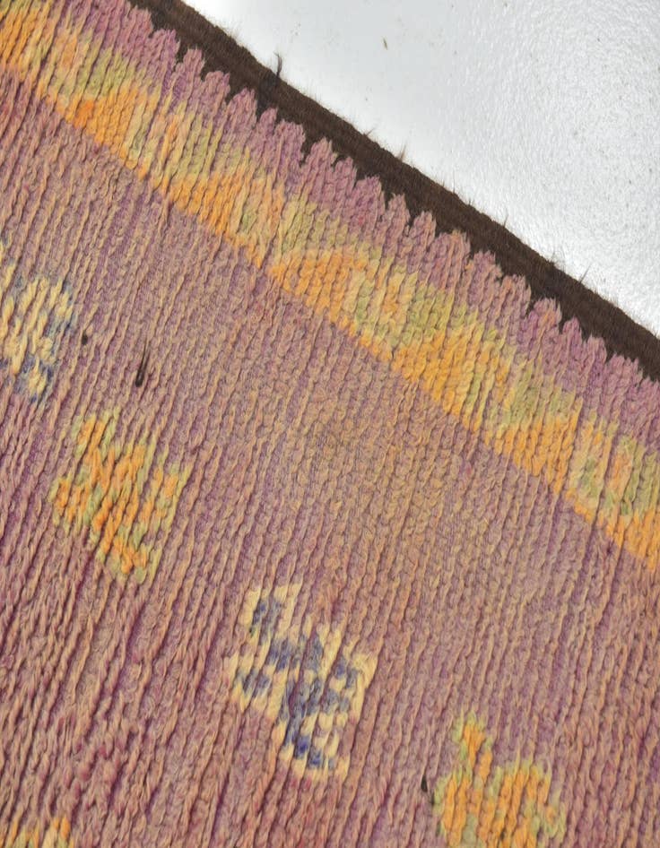 Detail image of  6' x 12' 7  Hand Knotted Moroccan Wool Runner Rug