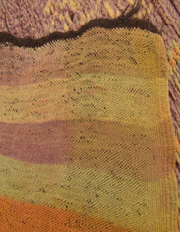 Detail image of  6' x 12' 7  Hand Knotted Moroccan Wool Runner Rug