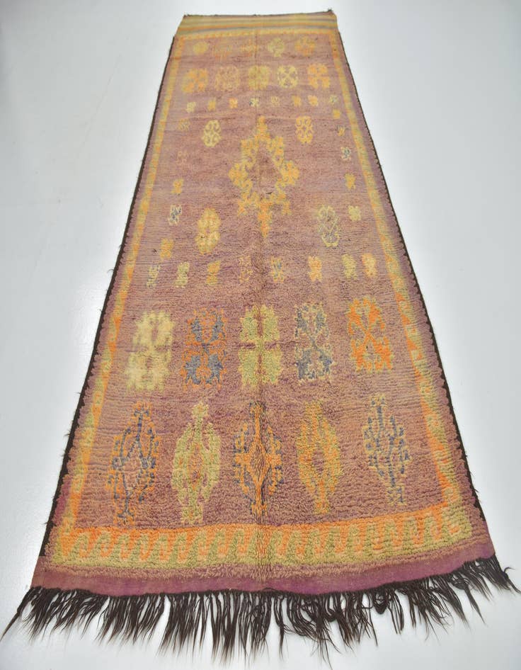 Detail image of  6' x 12' 7  Hand Knotted Moroccan Wool Runner Rug