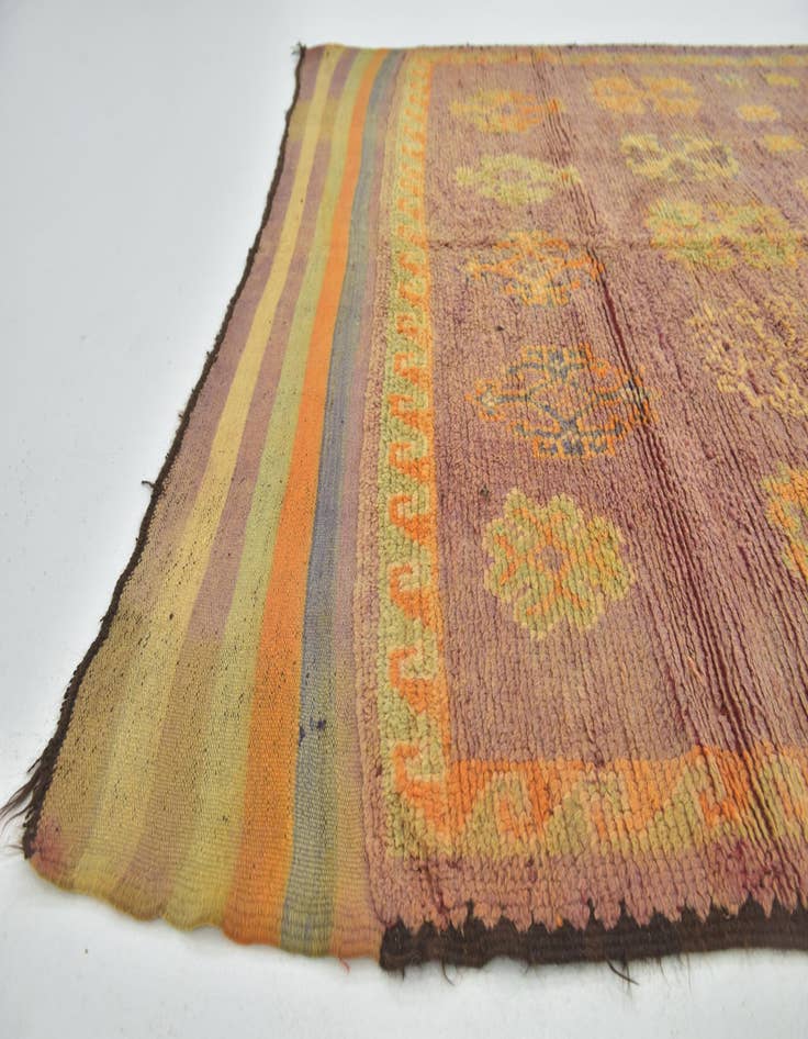 Detail image of  6' x 12' 7  Hand Knotted Moroccan Wool Runner Rug