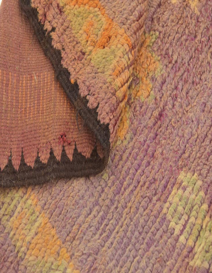 Detail image of  6' x 12' 7  Hand Knotted Moroccan Wool Runner Rug