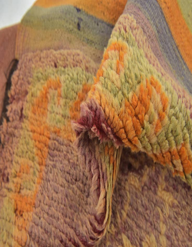 Detail image of  6' x 12' 7  Hand Knotted Moroccan Wool Runner Rug