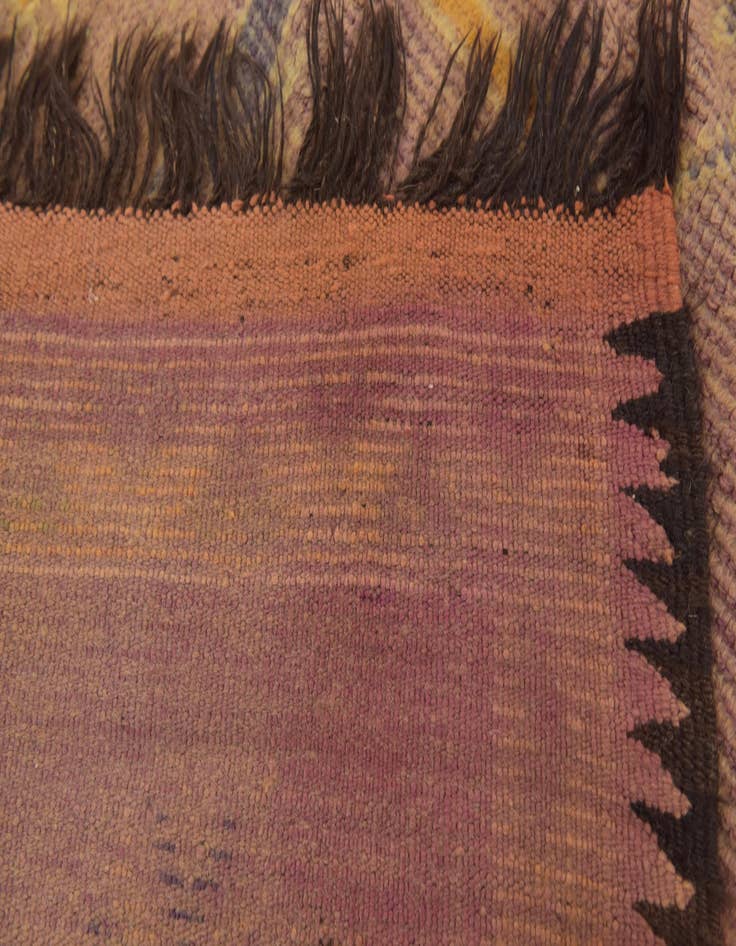 Detail image of  6' x 12'  Hand Knotted Moroccan Wool Runner Rug