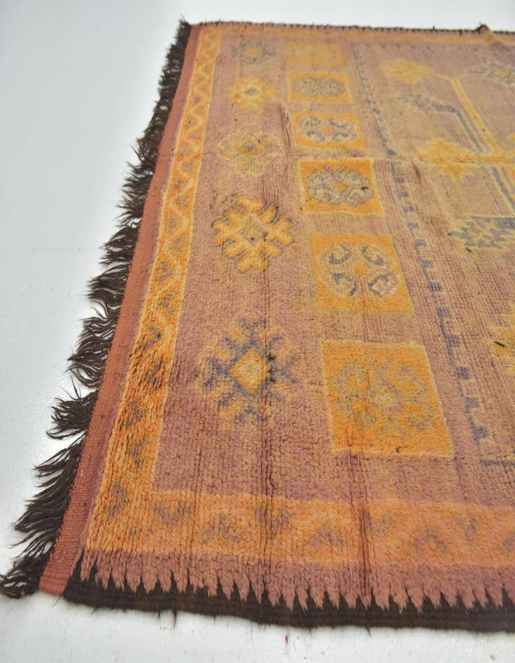 Detail image of  6' x 12'  Hand Knotted Moroccan Wool Runner Rug