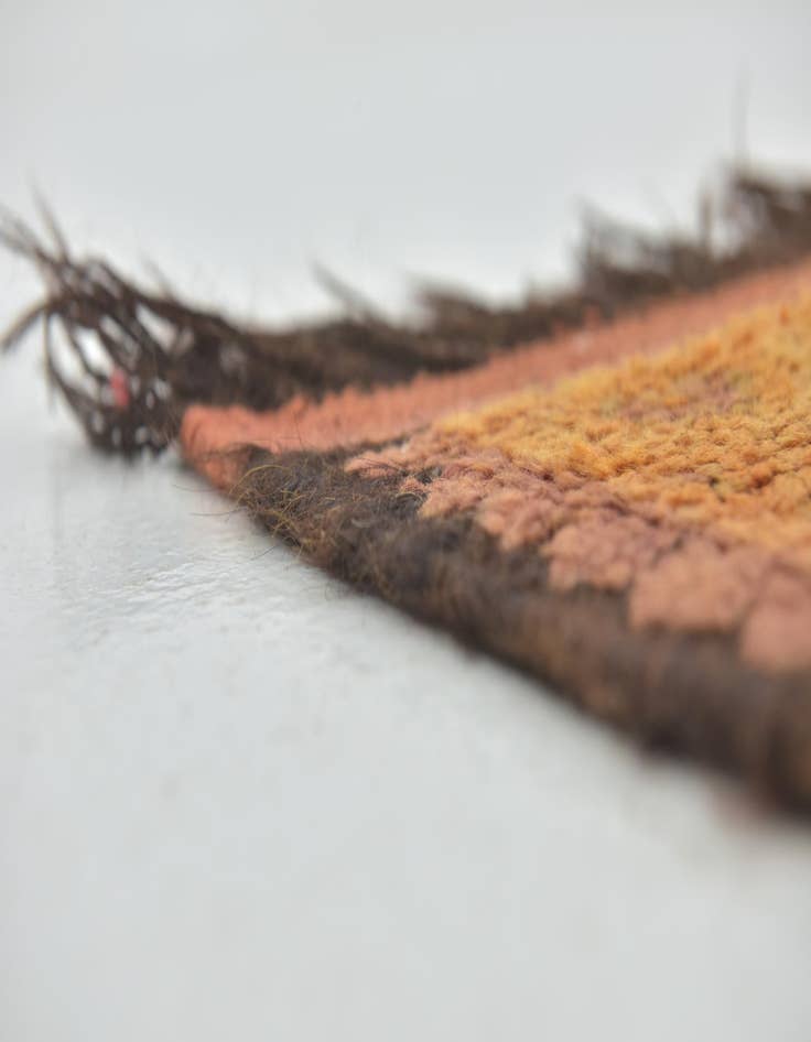 Detail image of  6' x 12'  Hand Knotted Moroccan Wool Runner Rug