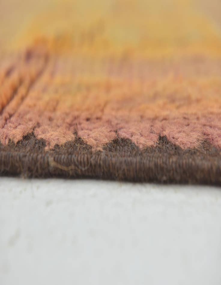 Detail image of  6' x 12'  Hand Knotted Moroccan Wool Runner Rug