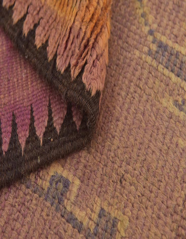 Detail image of  6' x 12'  Hand Knotted Moroccan Wool Runner Rug