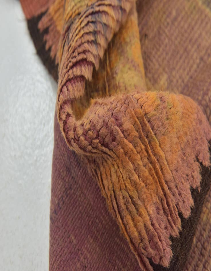 Detail image of  6' x 12'  Hand Knotted Moroccan Wool Runner Rug