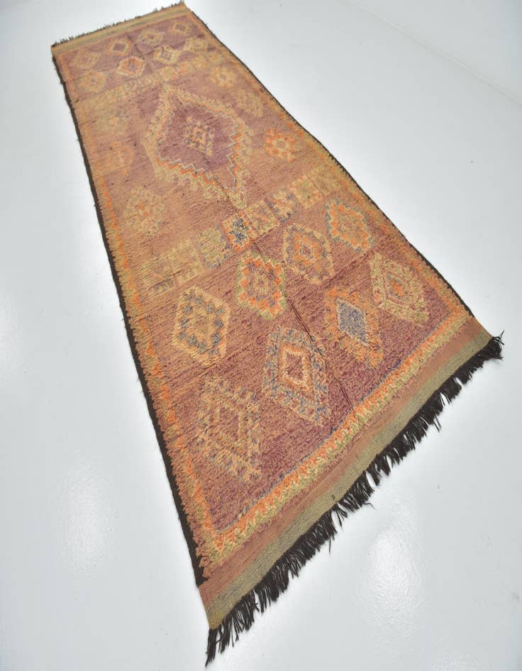 Detail image of  5' 10 x 15' 5  Hand Knotted Moroccan Wool Runner Rug