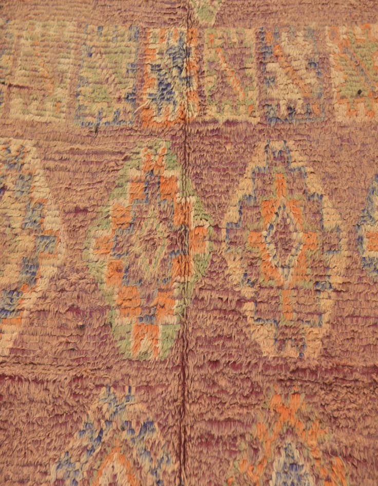 Detail image of  5' 10 x 15' 5  Hand Knotted Moroccan Wool Runner Rug