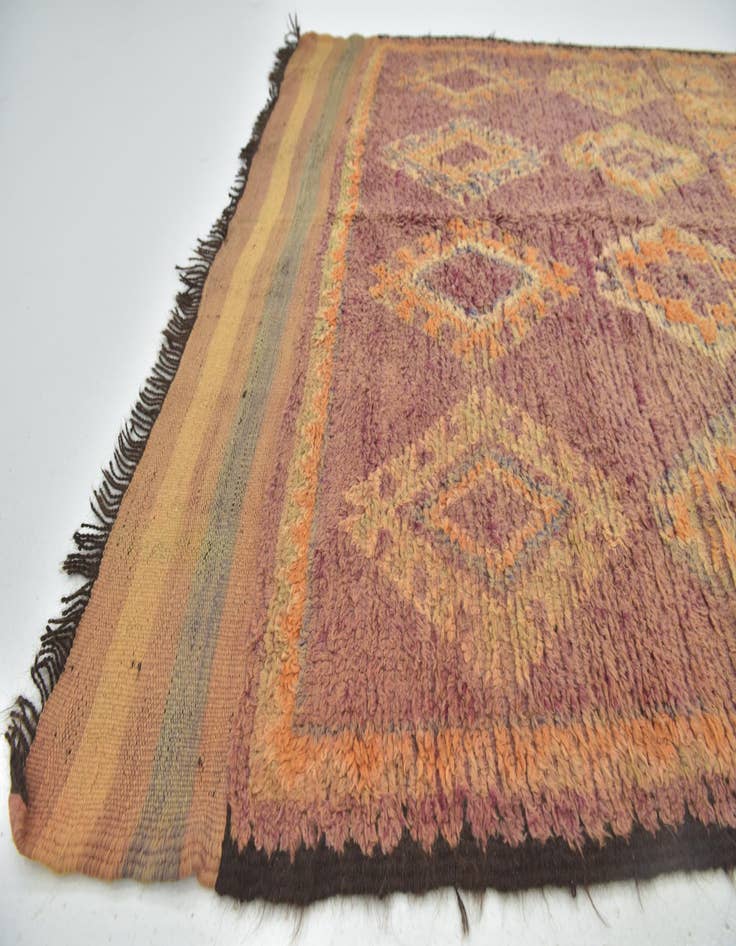 Detail image of  5' 10 x 15' 5  Hand Knotted Moroccan Wool Runner Rug