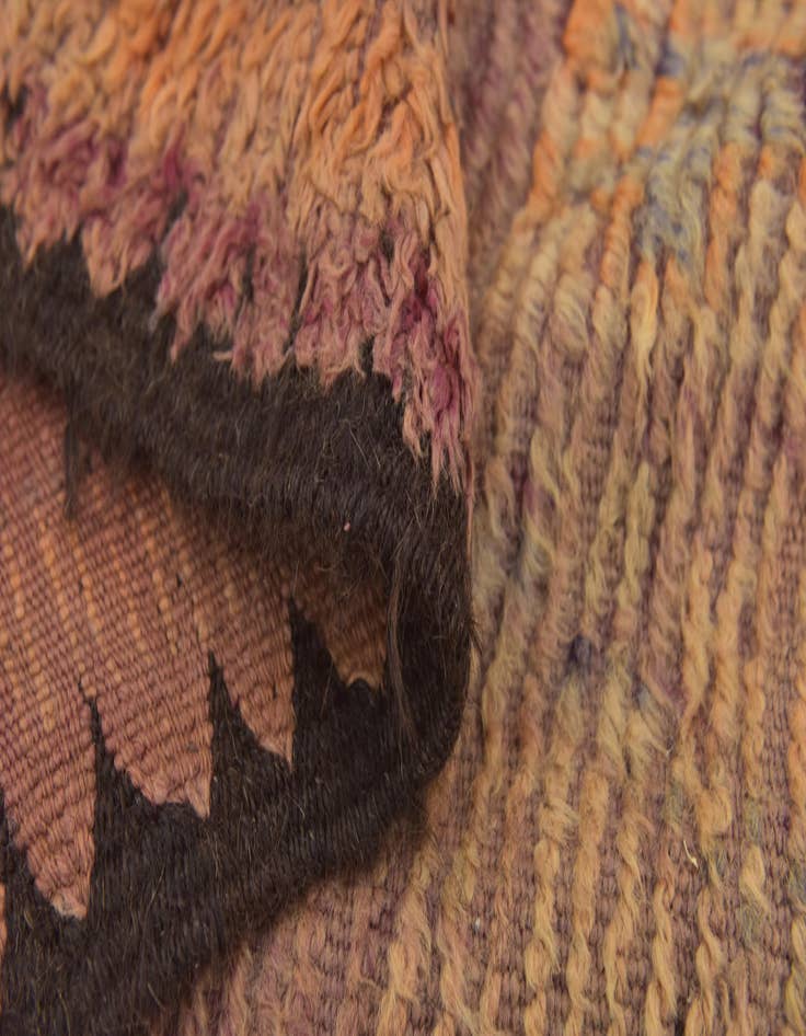 Detail image of  5' 10 x 15' 5  Hand Knotted Moroccan Wool Runner Rug