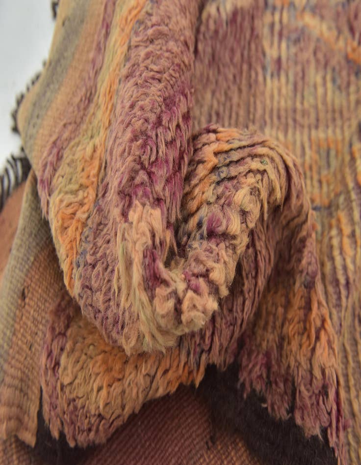 Detail image of  5' 10 x 15' 5  Hand Knotted Moroccan Wool Runner Rug