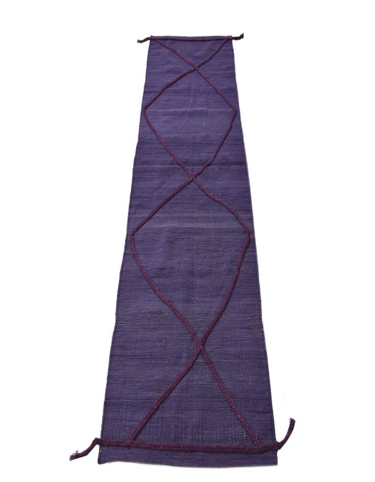 Detail image of 2' 7 x 8' 1 Hand Knotted Moroccan Wool Runner Rug