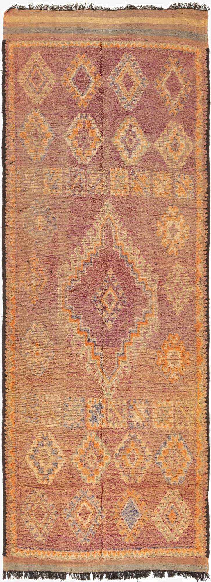  5' 10 x 15' 5  Hand Knotted Moroccan Wool Runner Rug
