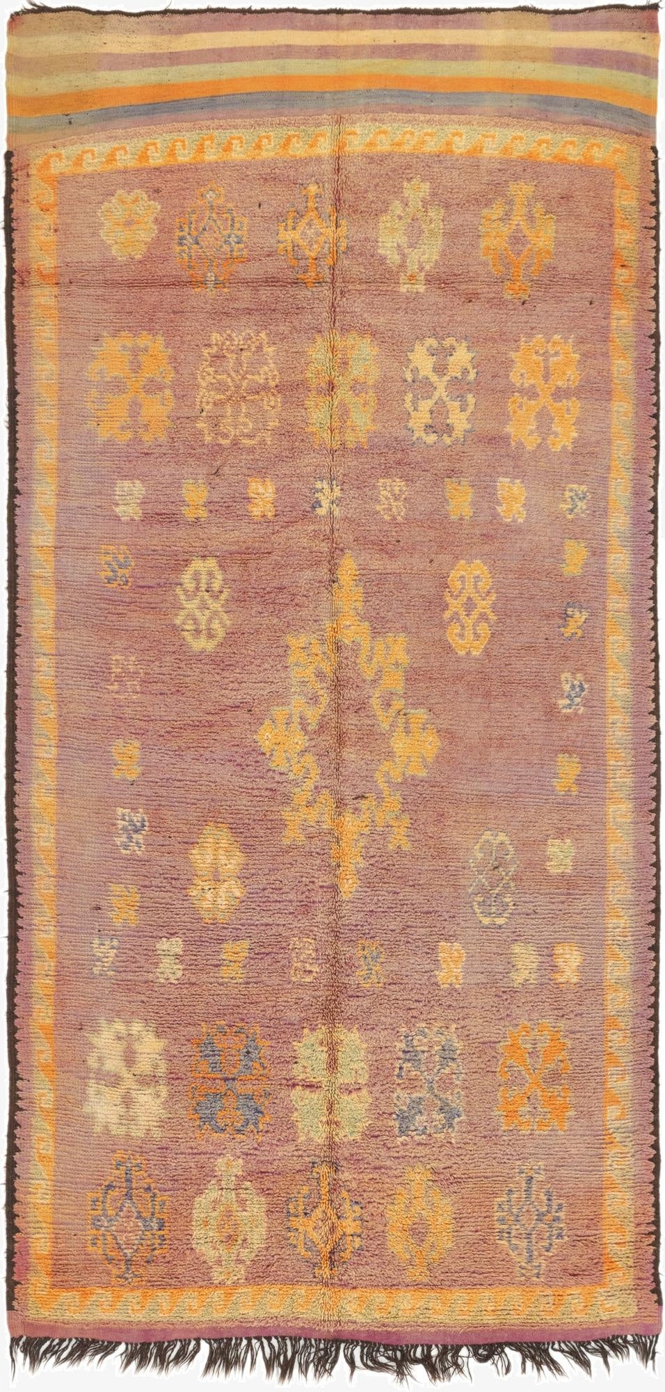  6' x 12' 7  Hand Knotted Moroccan Wool Runner Rug