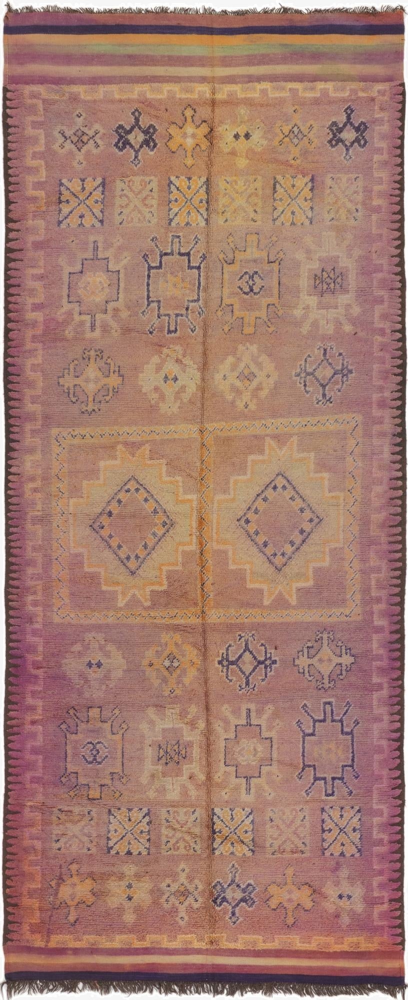 6' 5 x 15' 4  Hand Knotted Moroccan Wool Runner Rug